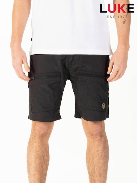 Luke 1977 Blythe Black Shorts (W54501) | £39