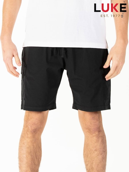Luke 1977 Detalle Black Shorts (W54505) | £35