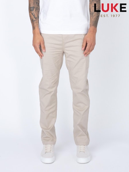 Luke 1977 Future Cargo Black Trousers (W54508) | £45