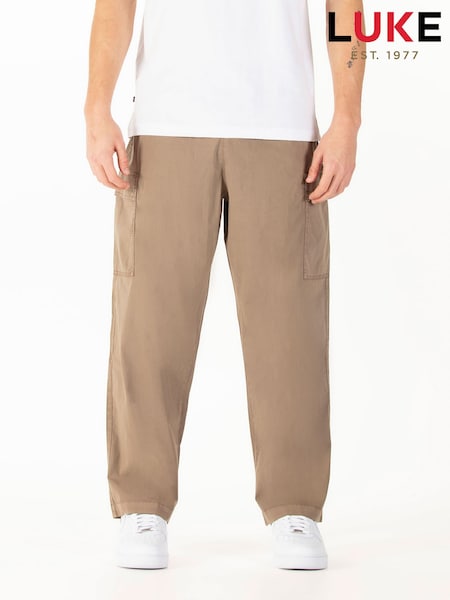 Luke1977 Cerro Redondo Cargo Black Trousers (W54509) | £45