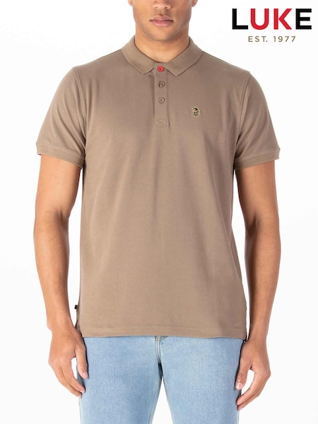 Luke 1977 Williams 100% Cotton Black Polo Shirt (W54522) | £39