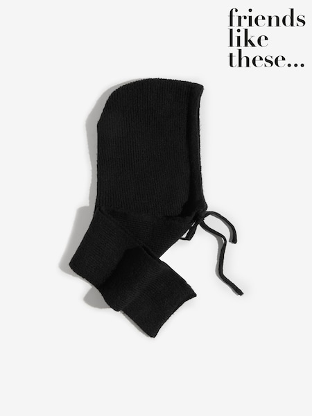 Friends Like These Black Hooded Scarf (W54530) | £16