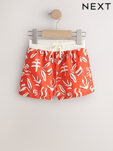 Red Printed Swim Shorts (3mths-7yrs) (W54538) | £6 - £10