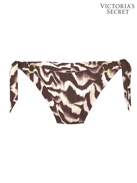 Victoria's Secret Zebra Brown Cheeky Bikini Bottoms (W54674) | £34
