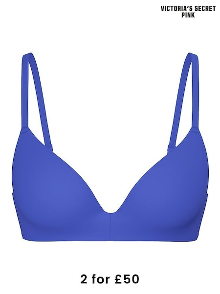 Victoria's Secret PINK Blue Non Wired Push Up Bra (W54679) | £29