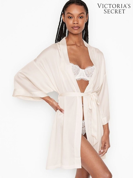 Victoria's Secret White Bridal Satin Robe (W54685) | £59