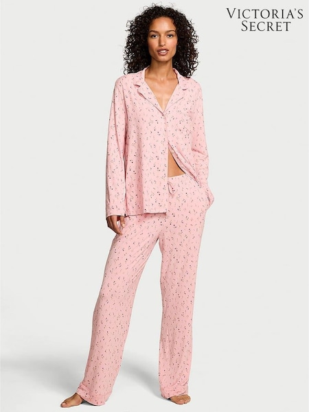 Victoria's Secret Pink Lily Ditsy Floral Modal Long Pyjamas Set (W54730) | £59