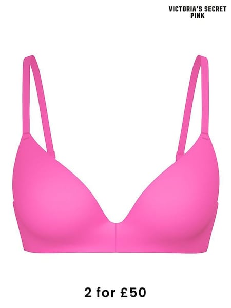 Victoria's Secret PINK Pink Non Wired Push Up Bra (W54783) | £29