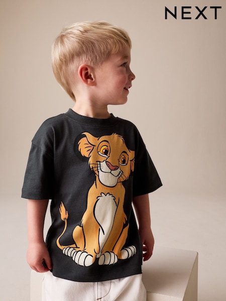 Charcoal Grey Lion King Short Sleeve T-Shirt (6mths-8yrs) (W54828) | £9 - £11