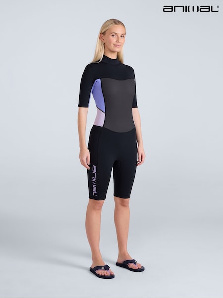 Animal Black Womens Nixie UV Max Short Wetsuit (W55148) | £84