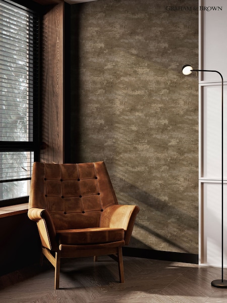 Graham & Brown Bronze Boutique Urban Plaster Heavy Weight Vinyl 10M Wallpaper (W55154) | £30