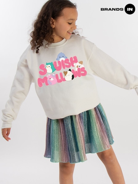 Brands In White Squishmallows Bubble Letters Sweatshirt (W55341) | £25
