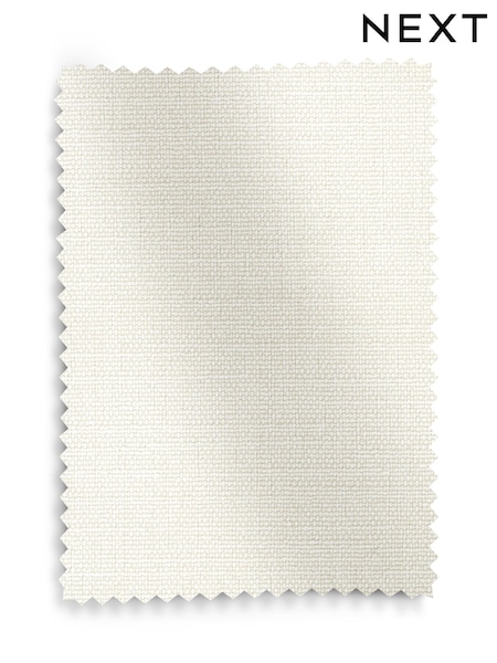 Oyster Linen Look Chenille Upholstery Swatch (W55465) | £0