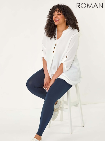 Roman Blue Curve Full Length Leggings (W55789) | £32