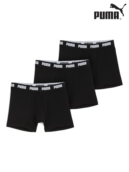 Puma Black Mens Boxers Briefs 3 Pack (W55835) | £30