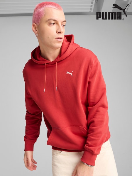Puma Red Mens Wardrobe Essentials Hoodie (W55851) | £50