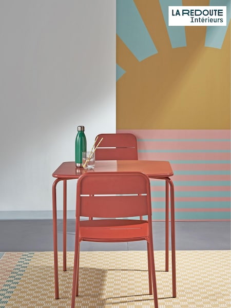 La Redoute Intérieurs Set of 2 Terracotta Dune Steel Metal Garden Chairs (W55959) | £210
