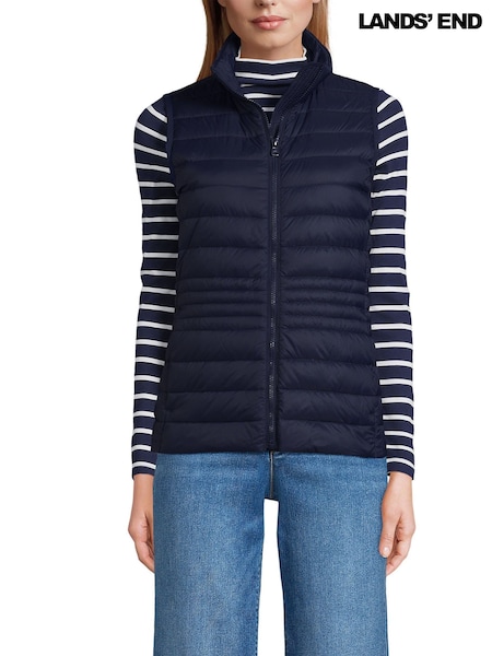 Lands' End Blue Lightweight Down Gilet (W55989) | £100
