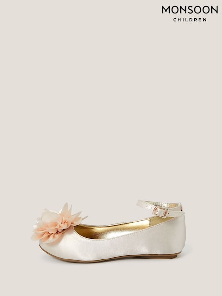 Monsoon Gold Anise Flower Ballet Flats (W56044) | £24 - £28