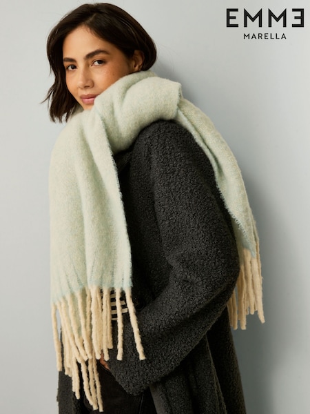 Emme Marella Cream Kristin Check Scarf (W56060) | £72