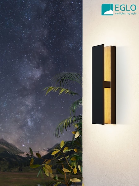 Eglo Black Brown COSTORIO LED Outdoor Wall Light (W56103) | £81