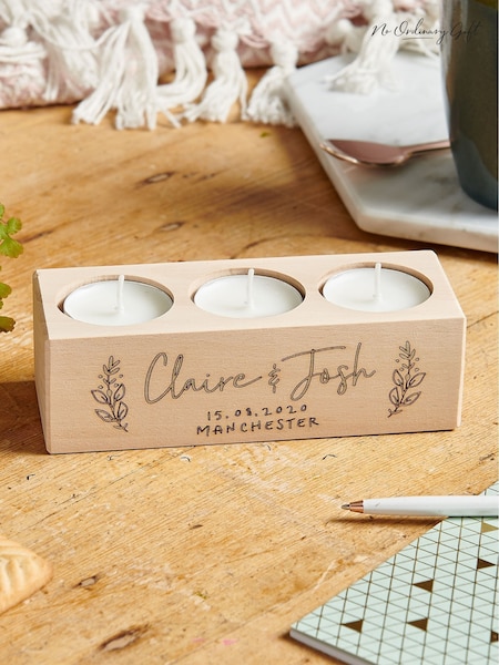 Wooden Memorial Candle Ho by No Ordinary Gift (W56104) | £28