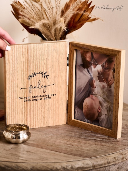 Christening Book Photo Frame by No Ordinary Gift (W56149) | £34