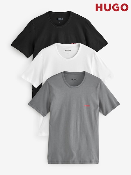 HUGO White T-Shirts 3 Pack (W56218) | £45