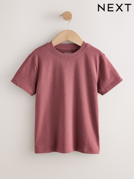 Berry Red Regular Fit Short Sleeve T-Shirt (3-16yrs) (W56370) | £3.50 - £6.50
