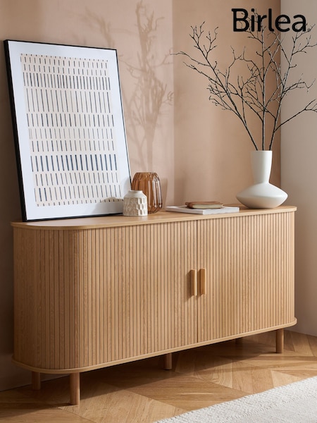 Birlea Brown Axel 2 Door Fluted Sideboard (W56384) | £300