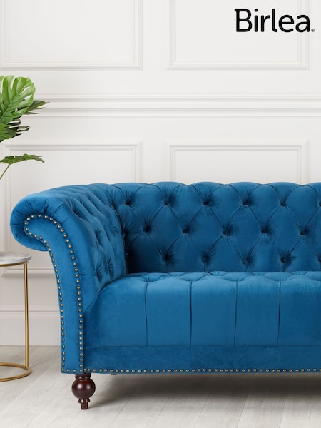 Birlea Blue Chester 3 Seater Sofas (W56385) | £0