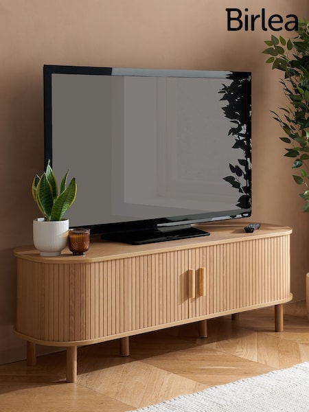 Birlea Oak Axel Fluted TV Unit (W56429) | £198
