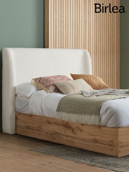 Birlea White Halfden End Lift Ottoman Storage Bed (W56432) | £515 - £549