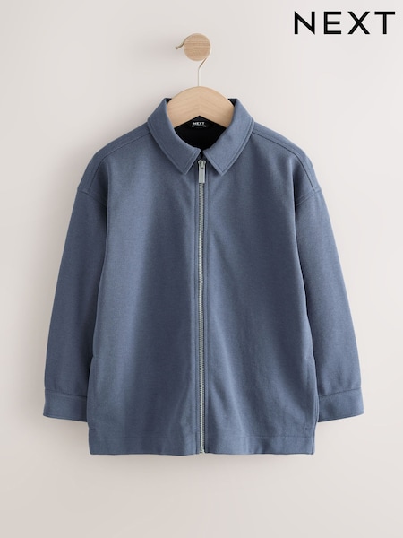 Blue Texture Smart Shacket (3-16yrs) (W56569) | £19 - £26