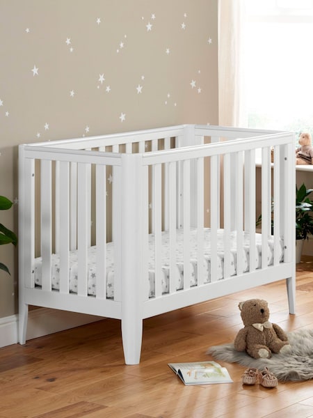 Babymore White Iris Cot Bed (W56615) | £160
