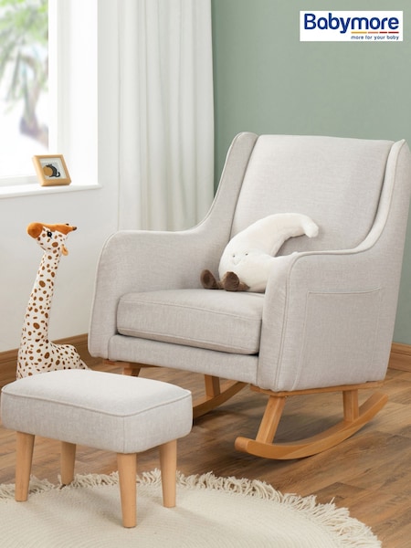 Babymore Cashmere Ida Nursing Chair with Stool (W56619) | £330