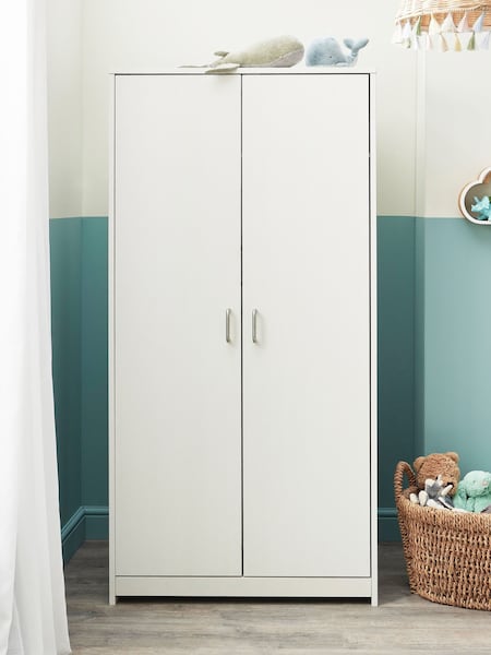 Babymore White Wash Caro Wardrobe (W56630) | £300