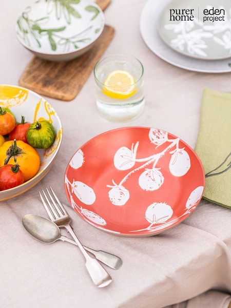 Purer Home X Eden Project Set of 3 Red Pasta Bowls Bowls (W56691) | £28