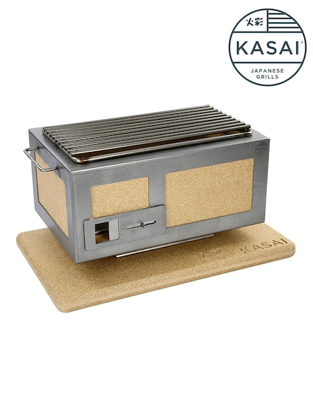 Kasai Grills Silver Little Konro Grill Bundle (W56835) | £499