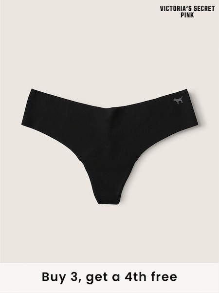 Victoria's Secret PINK Black Thong No Show (W56867) | £9
