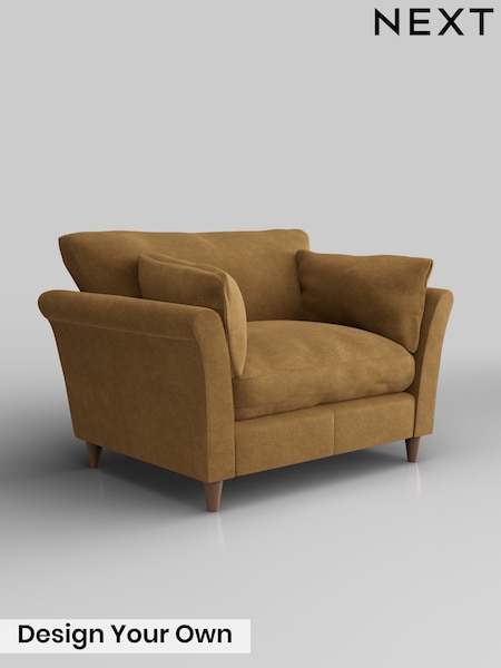 Luxe Chenille/Honey Yellow Hartley Relaxed Sit (W56998) | £1,125