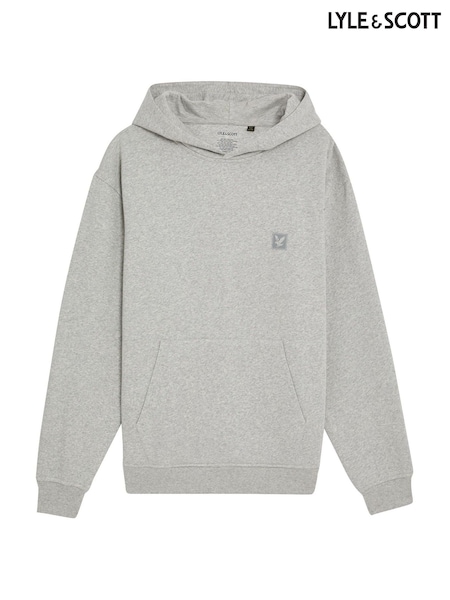 Lyle & Scott Grey Loungewear Pullover Hoodie (W57137) | £50