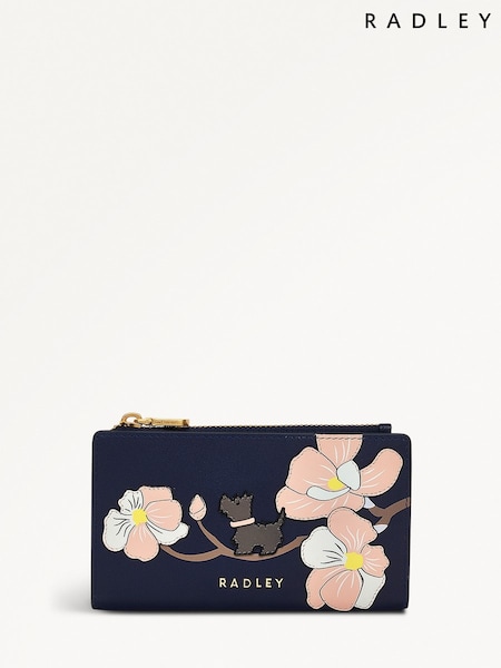 Radley Medium Blue Coin Street Magnolia Zip Top Purse (W57191) | £79