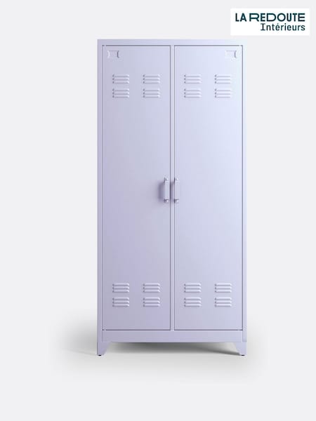 La Redoute Intérieurs Lavender Hiba Industrial 2 Door Metal Storage Cabinet (W57208) | £355