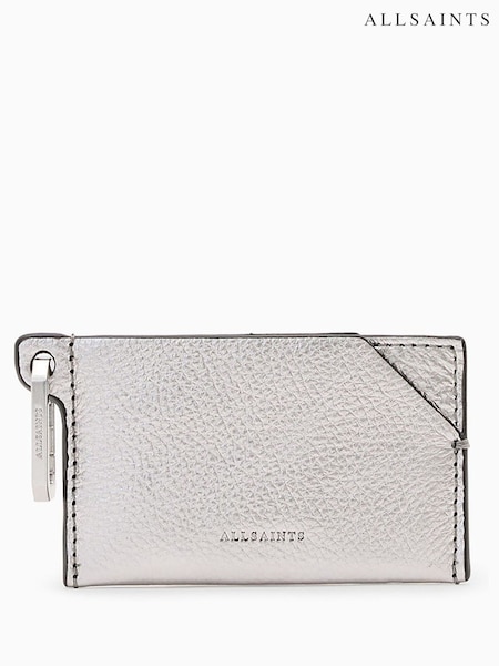 AllSaints Grey Hex Card Purses (W57669) | £39