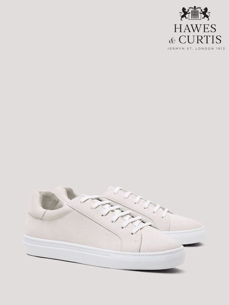 Hawes & Curtis Tennis White Trainers (W57977) | £139