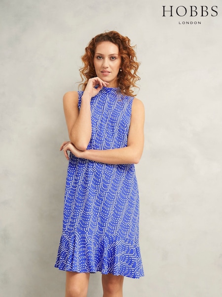 Hobbs Blue Ellis Dress (W58020) | £139