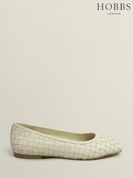 Hobbs Natural Raina Woven Flat Shoes (W58026) | £119