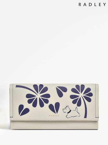 Radley London Large Natural Cut Out Floral Print Flapover Purse (W58068) | £99