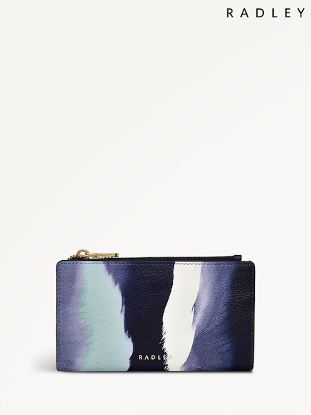 Radley London Medium Blue Coin Street Stripe Zip Top Purse (W58078) | £69